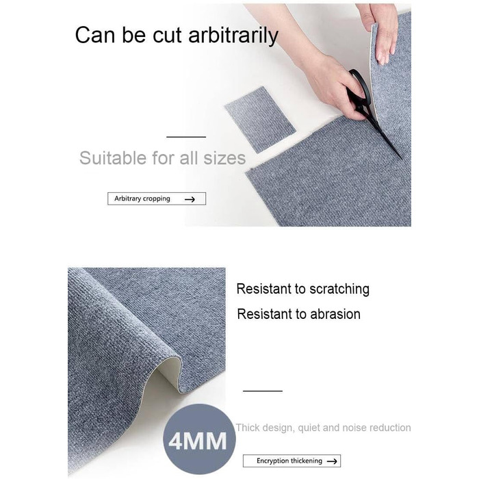 Килимок для котів з ефектом захисту меблів, сірий, для дряпання та лазіння