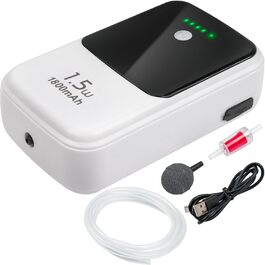 Переносний USB аератор для акваріума Ghosthorn, акумуляторний, надтихий, для живих приманок, відро, риболовля, аварійне живлення