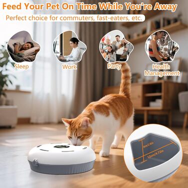 Автомат для годування котів Lafisun, 6 порцій, з охолодженням, програмований таймер, для вологого корму