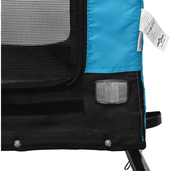 Фаркоп для велосипеда Gecheer, перевезення собак, вантажопідйомність 45 кг, чорний оксфордський матеріал, блакитний