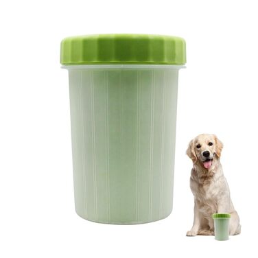 Силіконовий очищувач лап для собак, щітка для миття лап, видалення бруду та сміття, для великих собак, 1 шт.