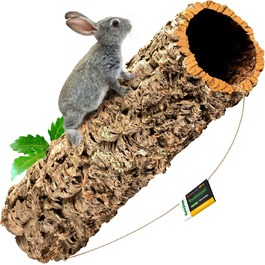 Декор з корка XXL: велика коркова трубка, тунель, кора, очищена та дезінфікована, 100 см, Ø 11-14 см