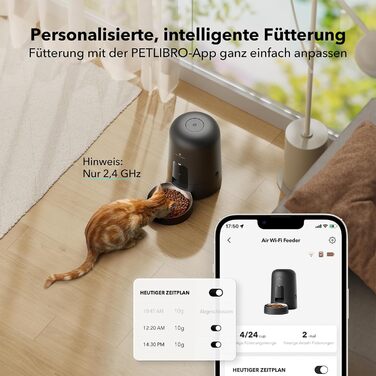 Автоматична годівниця для котів PETLIBRO з Wi-Fi чорна