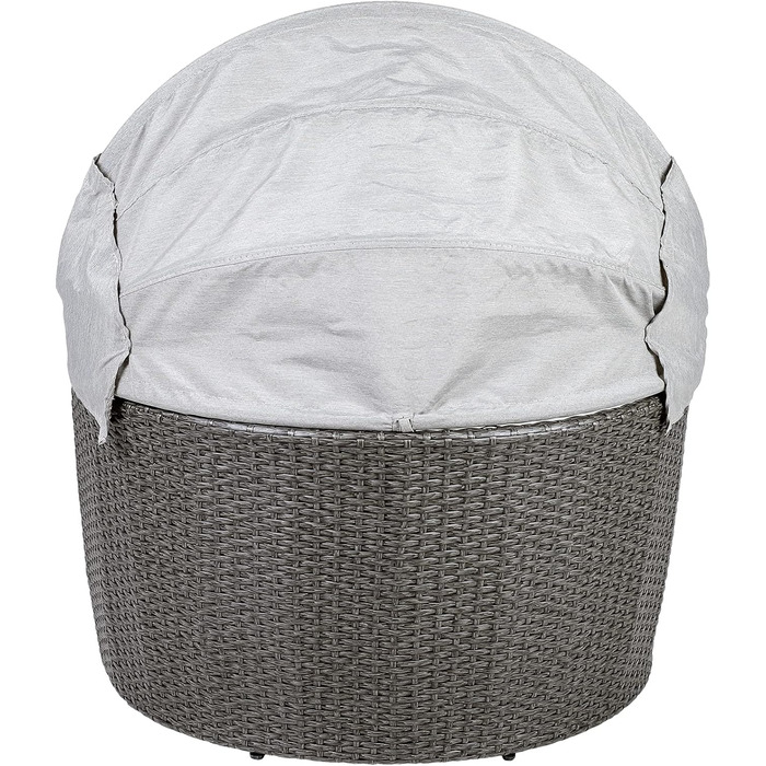 Greemotion лежанка для собак з дахом та подушкою, сірий колір, 79 x 83 x 56 см