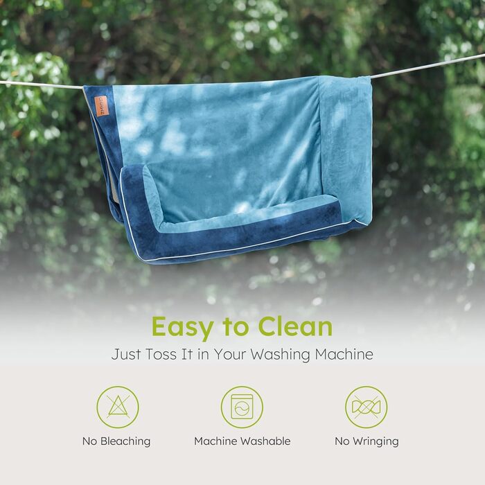 Ортопедичне ліжко для собак, 91x69 см. З іграшкою-кісткою, з охолоджуючого меморі-піни, миється, водовідштовхувальне, антиковзаюче, для великих собак, сірий (темно-синій)