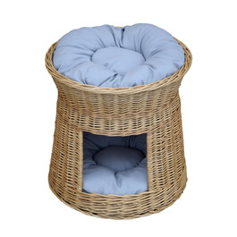 Будиночок для кота Wiklinowe Cuda, коричневий, круглий, 47 x 47 x 45 см