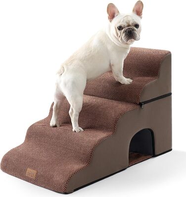 Сходинки для собак COZY KISS: зручні та міцні для маленьких собак, 83x50x57 см, шоколадний колір