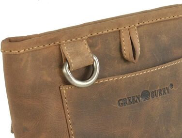 Сумка для ласощів Greenburry для собак та коней з натуральної шкіри, вінтажний колір антик-браун, з кільцем для кріплення до ременя та кліпсою