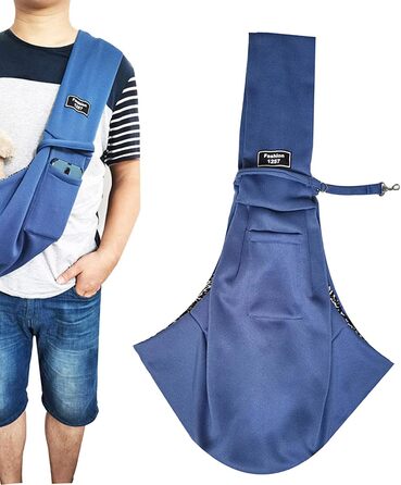 Трансформер для собак та котів | Сумка-переноска для тварин | Переноска для котів та собак, блакитна