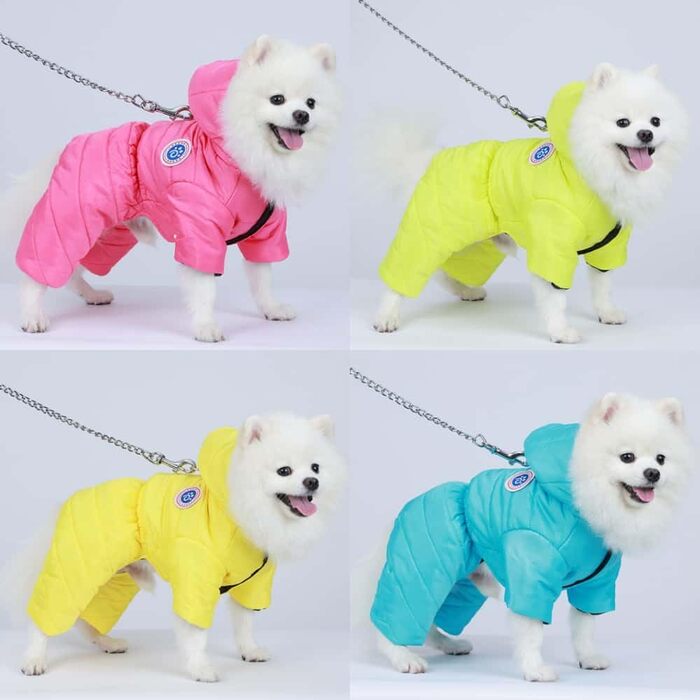 Зимовий теплий одяг для собак Преміум-якості: тепла куртка для маленьких та середніх собак, водонепроникна та вітрозахисна (Рожева, M)