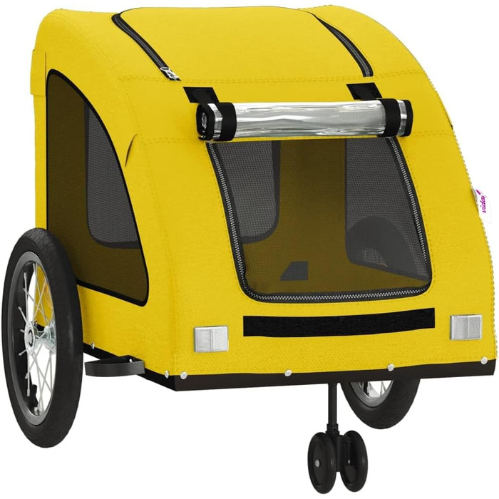 Причіп для велосипеда жовтого кольору Oxford, матеріал: оксфордська тканина та метал, для собак та котів, LH8939