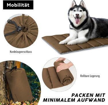 Водонепроникний килимок для собак WESTERN HOME Outdoor - 110x68 см (Коричневий)