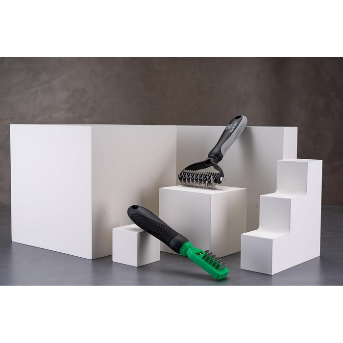 Набір з 2 гребінці для видалення шерсті та щітка для собак/кішок - Ідеально для догляду за шерстю та догляду за кігтями, аксесуари для котів та собак, підходить для довгої та короткої шерсті - не іграшка для котів