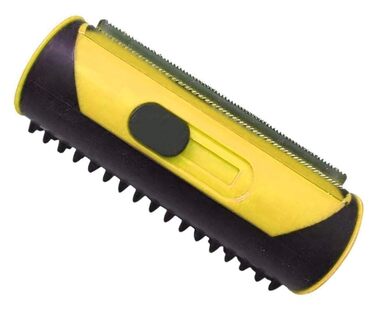 Щітка 3-в-1 для видалення ворсу та шерсті домашніх тварин, для собак та котів, рожева/жовта