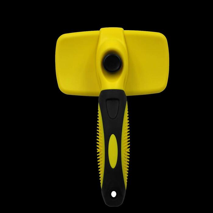 Щітка для собак від шерсті, гребінець для тварин з ручкою, двосторонній гребінець для розплутування, для гладкого волосся