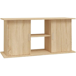 Gecheer Тумба під акваріум 121x41x58 см, дуб Сонома, з полицями, деревостружкова плита