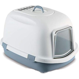 Лоток для котів Stefanplast Super Queen, 55 x 71 x 46,5 см, сталево-блакитний