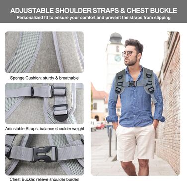 Рюкзак-переноска для котів та собак, дихаючий, сірий | Qlfyuu