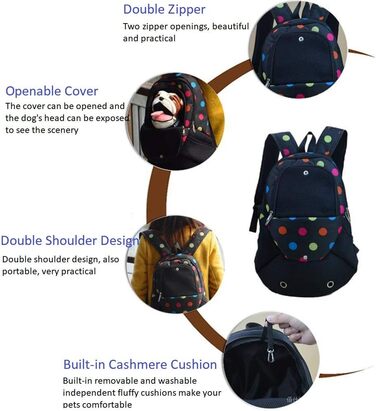 Рюкзак для собак і котів, переноска для тварин: рюкзак-переноска для собак та котів до 4 кг, ідеально для подорожей, походів та кемпінгу