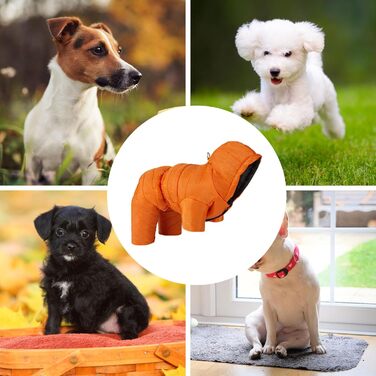 Теплий зимовий одяг для собак: бавовняна куртка, тепла жилетка, захист від вітру, для активного відпочинку, розмір Medium