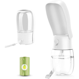 Складана пляшка для води для собак, з контейнером для відходів, для прогулянок, подорожей, хатніх тварин