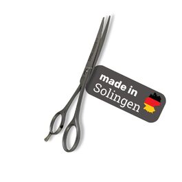 Ножиці для собак EHASO, нержавіючі, вигнуті, 17 см, матові