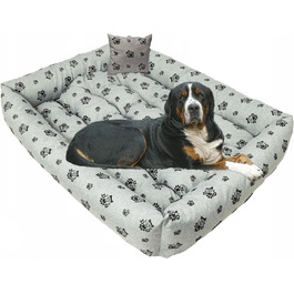 колір: сіре лляне полотно. люблю мого собаку.