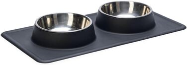 Набір посуду Karlie Silikon INOX Dinner Set Dex, 700 мл (2 x 350 мл), білий, 44x23x4,5 см