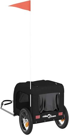 Фаркоп-причіп для собак Gecheer, Oxford-тканина та дах з ПВХ, велика кабіна 62x40x40 см, вантажопідйомність до 30 кг, для безпечного транспортування собак та котів