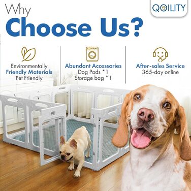 Клітка для собак Qoility, прозора, з дверцятами, 61 см, 12 панелей, чорна, зменшує тривожність, 142.2 x 94 см