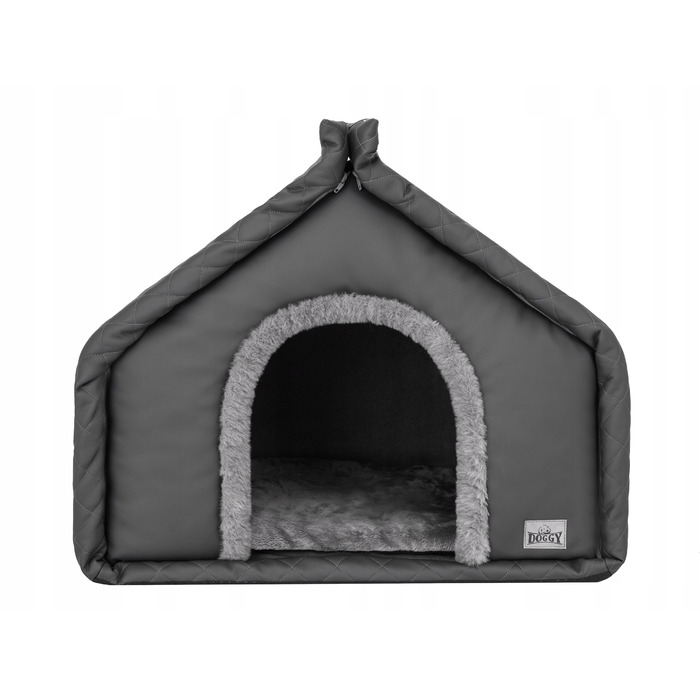 Маленька будка для собак або котів, лежак з дахом та матрацом, 42x32 см