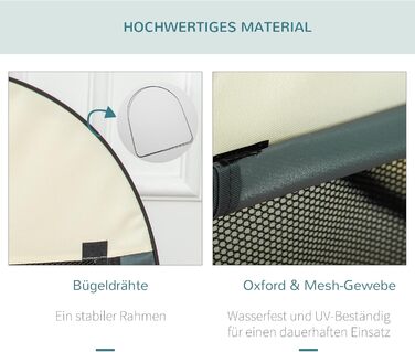 PawHut переносна переносна клітка для собак, транспортна коробка для тварин, 5 розмірів (темно-сірий, L)