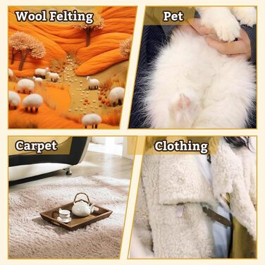 Щітка для кардування вовни, для котів та собак, для ворсування, пряжі та рукоділля