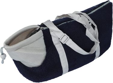 Транспортна сумка для собак та котів - велика, зручна, дихаюча, з ременем безпеки (Блакитна)