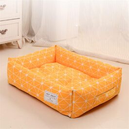 Килимок для котів Icegrey: стильний лежак з бавовни та льону, 60x50 см