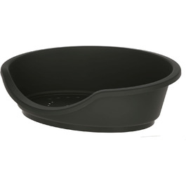 Кербл Pet Dreamer: Лежанка для тварин, чорна, з переробленого пластику, стабільна, високий борт, Made in Italy (95x70x29 см)