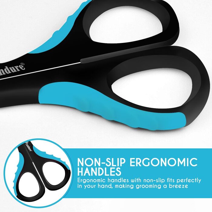 Шліфувальник для собак Candure: безшумний тример для кігтів з LED-підсвіткою, 360° та змінним насадженням, підходить для всіх порід (XS, блакитний)