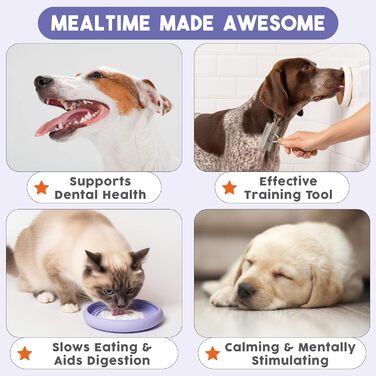 Силіконовий лежак-іграшка для собак та котів Awoo Lick Dish - повільне годування, антиковзаюча основа, для тривалих занять