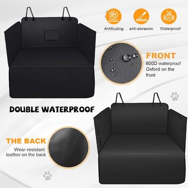 Захист для багажника автомобіля від собаки: універсальний килимок, водонепроникний, стійкий до подряпин, з боковими бар'єрами та захистом краю багажника