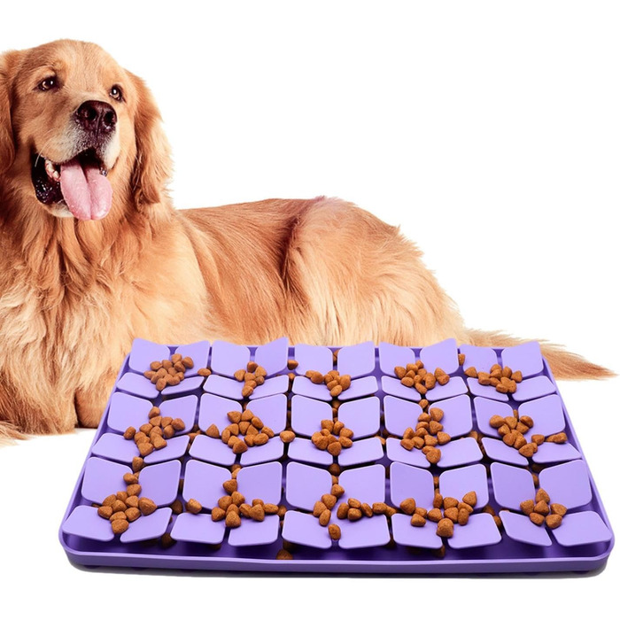 Килимок для годування котів та собак з силікону з підставкою, липучки для ласощів. Зменшує нудьгу під час їжі.
