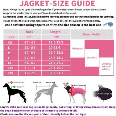 Водонепроникний зимовий одяг для Whippet (Saukis) – рожевий, XS