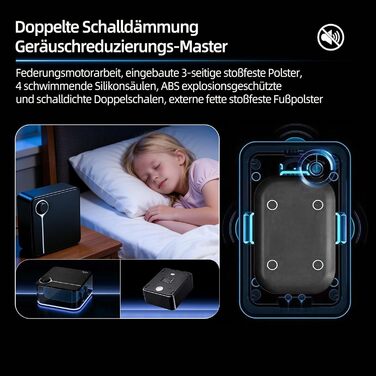 Повітряний компресор для акваріума Boxtech 10W, 4 виходи - тихий, регульований, для акваріумів 50-500л