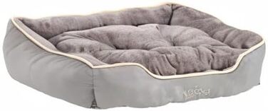 Лежак для собак і котів Dehner Sammy, 90x70x20 см, поліестер, сірий