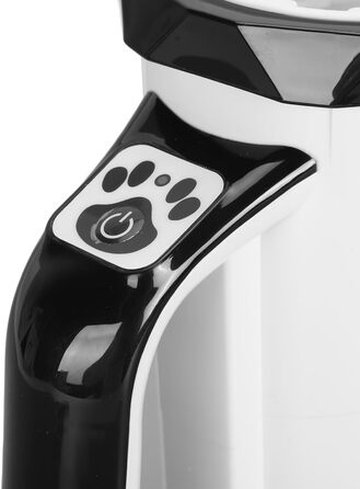 Автоматичний мийник лап для собак середніх та великих порід – двосторонній, з м'якою силіконовою щіткою (чорно-білий)