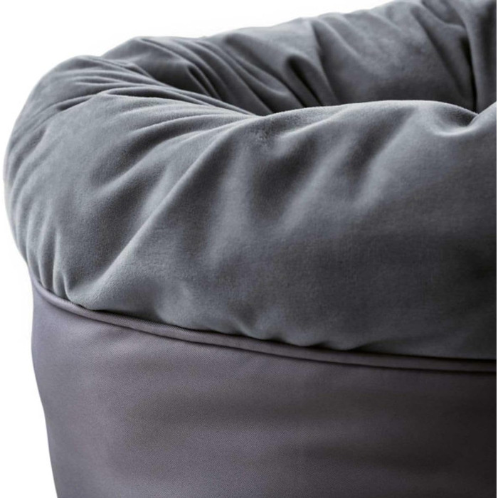 Ліжко для домашніх тварин HUNTER Miranda, сірий антрацит, 50x50 см, м'яке та плюшеве, для собак та котів