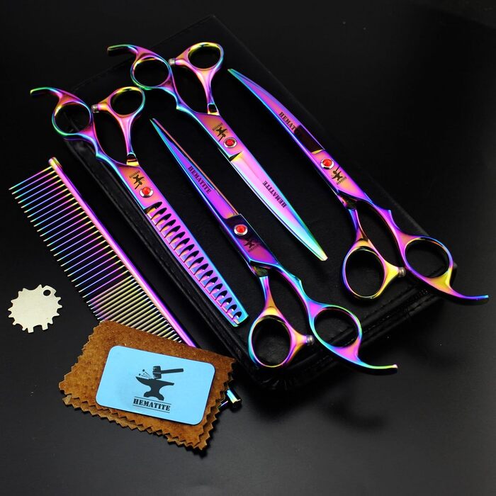 Набір для грумінгу тварин Hämatit: ножиці для грумінгу, ножиці для фінальної обробки та гребінець зі сталі