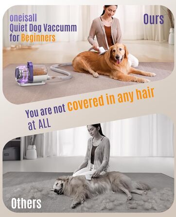 Пилгопоглинач для дому Oneisall з щіткою, потужність 12000Pa, видаляє шерсть тварин, 4 насадки