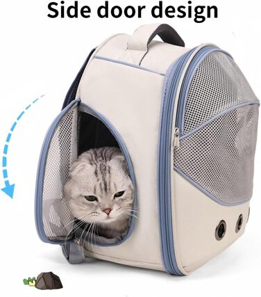 Сумка-переноска для собак і котів, блакитна. Зручний регульований ремінь, для подорожей, прогулянок, транспортування