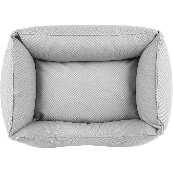 Крісло-лежанка для собак середніх порід – лежанка-кошик, водонепроникна, міцна, сіра, 75 x 55 x 20 см