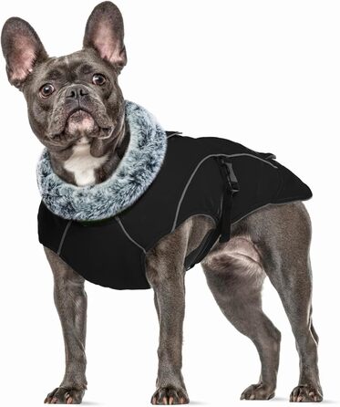 Зимова куртка для собак, теплий пуловер для собак, куртка для собак Hunter, відбиваючий накид для собак (Чорний, M) M A-Schwarz